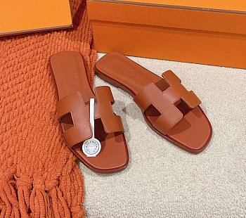 kitlife Hermes Sandals Brown 02