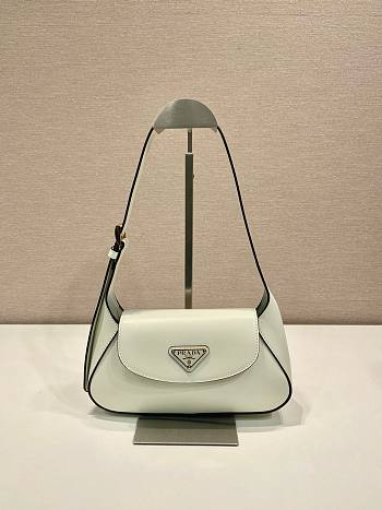 kitlife Prada Small leather shoulder bag White - 25x5.5cm