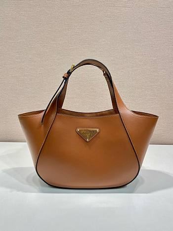 Kitlife Prada tote bag brown - 27x19x7cm