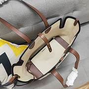 Kitlife Burberry Soft Belt Canvas Tote Bag in brown Canvas - 35x15x31 cm - 2