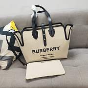 Kitlife Burberry Soft Belt Canvas Tote Bag in black Canvas - 35x15x31 cm - 1