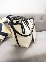 Kitlife Burberry Soft Belt Canvas Tote Bag in black Canvas - 35x15x31 cm - 5