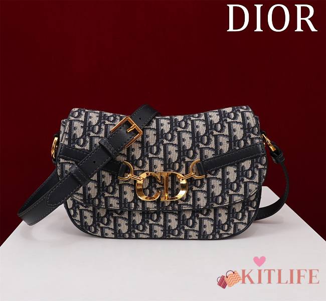 kitlife Dior Small CD Besace Bag Blue - 24 x 15 x 6 cm - 1