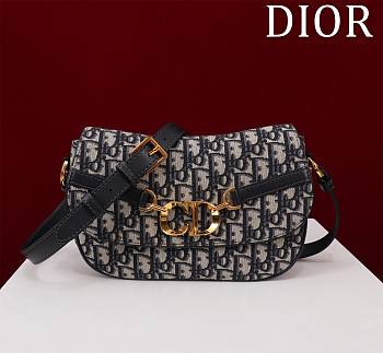 kitlife Dior Small CD Besace Bag Blue - 24 x 15 x 6 cm