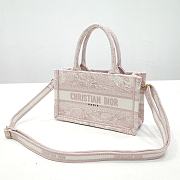 Kitlife Dior book tote Maria Grazia Chiuri pink bag - 21.5 x 13 x 7.5 cm - 2