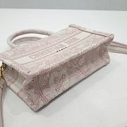 Kitlife Dior book tote Maria Grazia Chiuri pink bag - 21.5 x 13 x 7.5 cm - 6