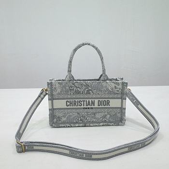 Kitlife Dior book tote Maria Grazia Chiuri Gray bag - 21.5 x 13 x 7.5 cm