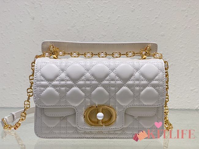 Kitlife Dior Jolie Top Handle white Bag - 22 x 14 x 8cm - 1