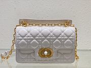 Kitlife Dior Jolie Top Handle white Bag - 22 x 14 x 8cm - 1