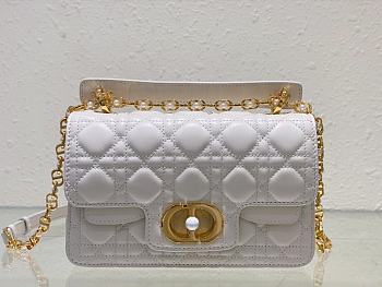 Kitlife Dior Jolie Top Handle white Bag - 22 x 14 x 8cm