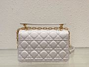 Kitlife Dior Jolie Top Handle white Bag - 22 x 14 x 8cm - 2