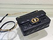 Kitlife Dior Jolie Top Handle Black Bag - 22 x 14 x 8cm - 4