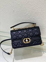 Kitlife Dior Jolie Top Handle Black Bag - 22 x 14 x 8cm - 6