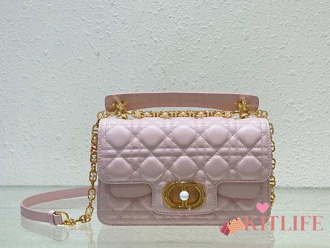 Kitlife Dior Jolie Top Handle Pink Bag - 22 x 14 x 8cm - 1