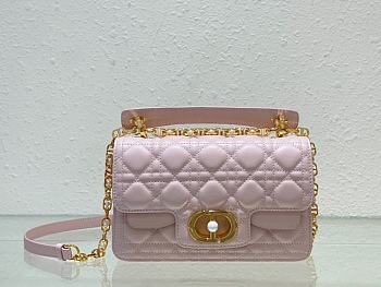 Kitlife Dior Jolie Top Handle Pink Bag - 22 x 14 x 8cm