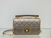 Kitlife Dior Jolie Top Handle gray Bag - 22 x 14 x 8cm - 1
