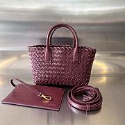 Kitlife bottega veneta Mini Cabat red bag - 20x15x12 cm - 1