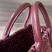 Kitlife bottega veneta Mini Cabat red bag - 20x15x12 cm - 3