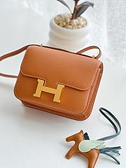 kitlife Hermès Constance mini brown bag - 19cm - 1