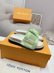 kitlife Louis Vuitton Pool Pillow Flat Comfort Mules green - 6
