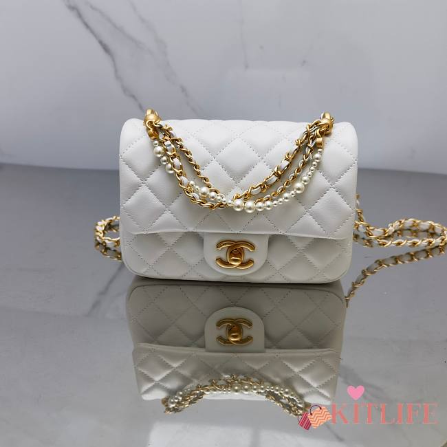 kitlife Chanel 24P mini white bag -12.5x17x5cm - 1