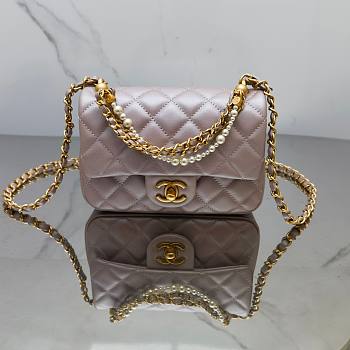 kitlife Chanel 24P mini Pink bag -12.5x17x5cm