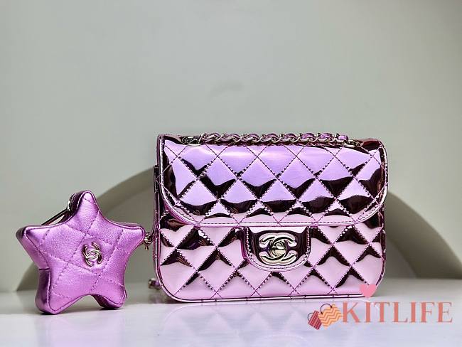 kitlife Chanel Backpack & Star Coin Purse - 20x15x4cm - 1