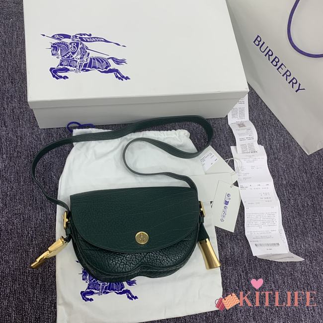 kitlife BURBERRY GREEN ‘CHESS’ SHOULDER BAG - 25x6.5x17.5cm - 1