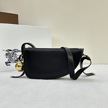 Kitlife BURBERRY Mini Shield shoulder bag Black - 26x5.5x13.5 cm