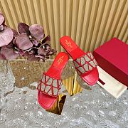 kitlife VALENTINO GARAVANI Toile Iconographe Sandals red - 1