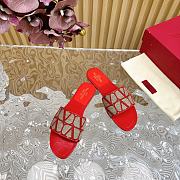 kitlife VALENTINO GARAVANI Toile Iconographe Sandals red - 5