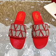 kitlife VALENTINO GARAVANI Toile Iconographe Sandals red - 4