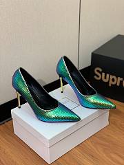 kitlife Balmain Balmain Ruby green Iridescent Pumps 9.5cm - 5