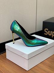 kitlife Balmain Balmain Ruby green Iridescent Pumps 9.5cm - 4