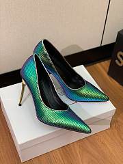 kitlife Balmain Balmain Ruby green Iridescent Pumps 9.5cm - 3