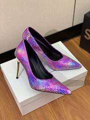 kitlife Balmain Balmain Ruby violet Iridescent Pumps 9.5cm - 5