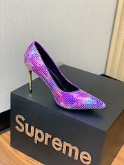 kitlife Balmain Balmain Ruby violet Iridescent Pumps 9.5cm - 4