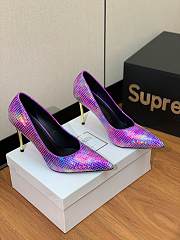 kitlife Balmain Balmain Ruby violet Iridescent Pumps 9.5cm - 3