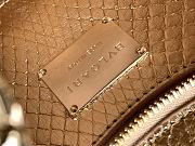 Kitlife BVLGARI Women's Serpenti Metallic Python Shoulder Bag In Gold - 27.5x18x4.5 cm - 3