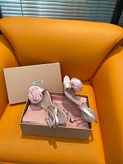 kitlife MIU MIU Raso Sandal Pink heels 83mm - 3