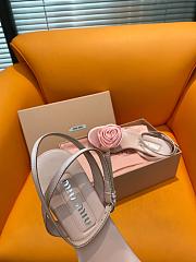 kitlife MIU MIU Raso Sandal Pink heels 83mm - 2