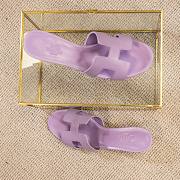 Kitlife Hermes Oasis leather sandals violet  - 5