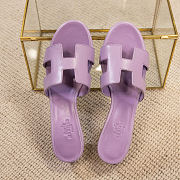 Kitlife Hermes Oasis leather sandals violet  - 2