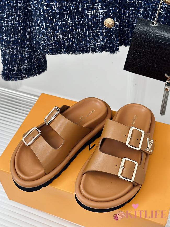 Kitlife Lousi Vuitton slides brown - 1
