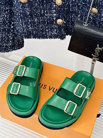 Kitlife Lousi Vuitton slide green