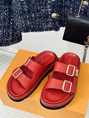 Kitlife Lousi Vuitton slide red