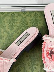 kitlife Gucci Wmen's interlocking G slide sandal pink  - 3