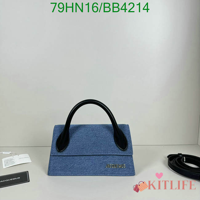 kitlife JACQUEMUS Le Chiquito Long Handbag blue - 22x10.5x6.5 cm - 1