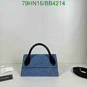 kitlife JACQUEMUS Le Chiquito Long Handbag blue - 22x10.5x6.5 cm - 1