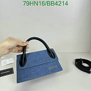 kitlife JACQUEMUS Le Chiquito Long Handbag blue - 22x10.5x6.5 cm - 2